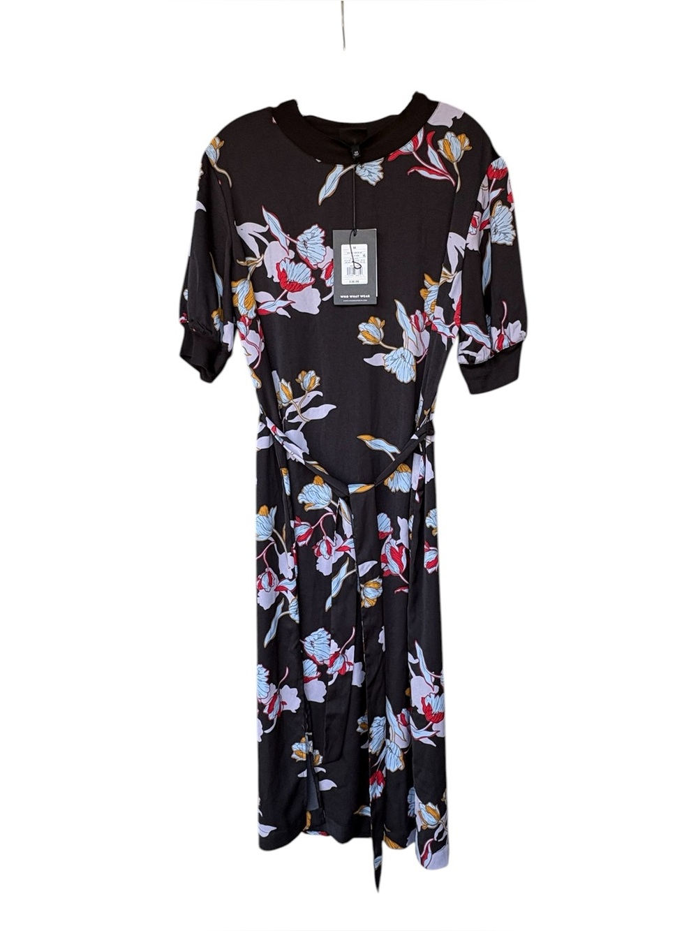 Who What Wear Black Floral dress